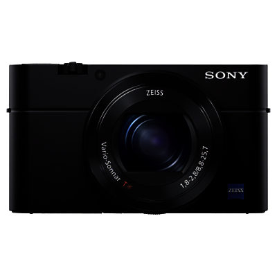 Sony Cyber-shot DSC-RX100 III Camera, HD 1080p, 20.1MP, 2.9x Optical Zoom, Wi-Fi, NFC, OLED EVF, 3” Screen